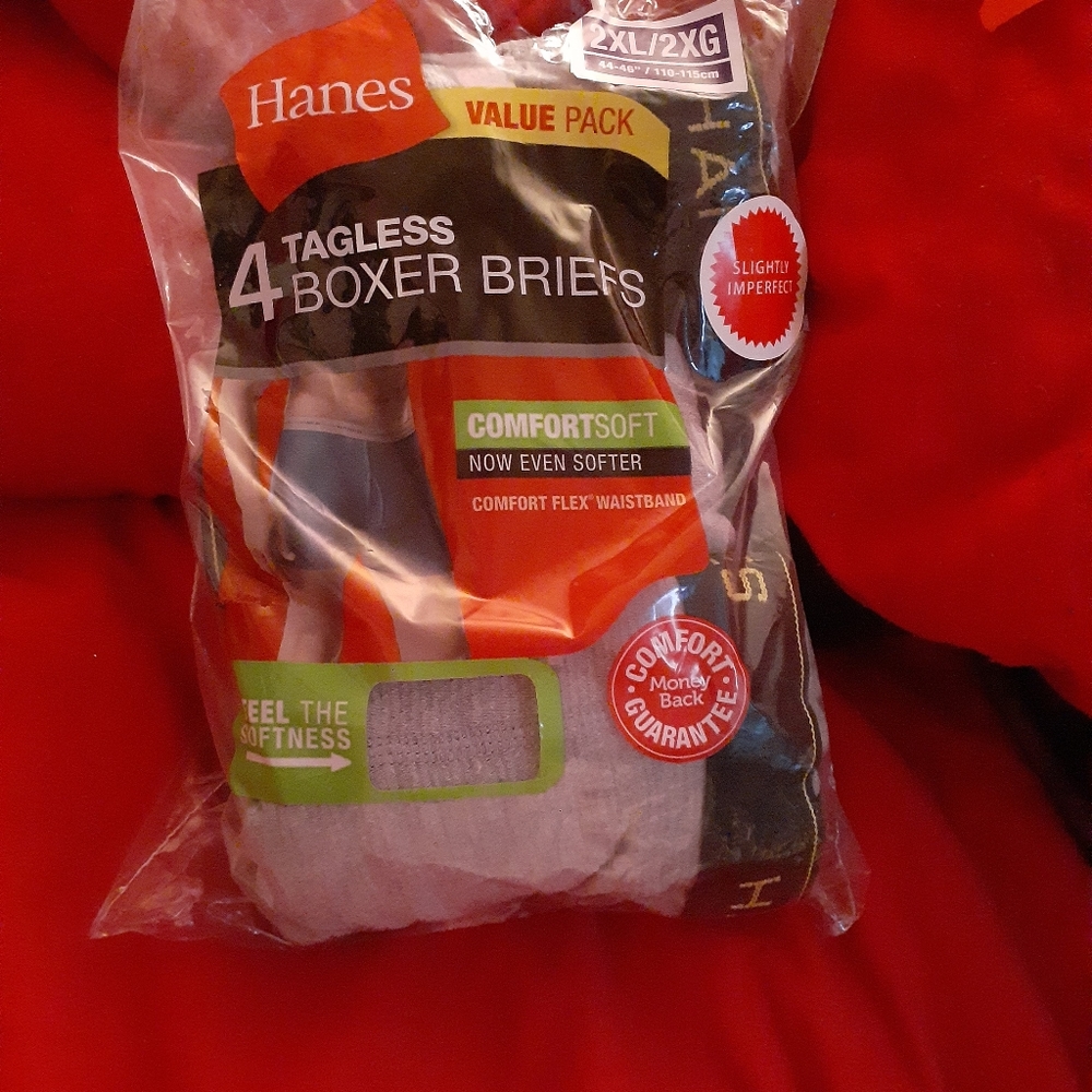 Hanes pack of 3 tagless boxer briefs  New